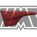 Tampas laterais MACAL M86 / vermelho - HP